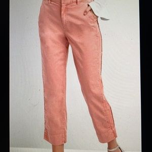 Gap Women’s High Rise Girlfriend Pink Chino Pants